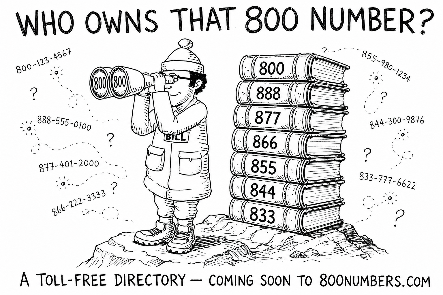 Who owns that 800 number? A toll-free directory — coming soon to 800Numbers.com